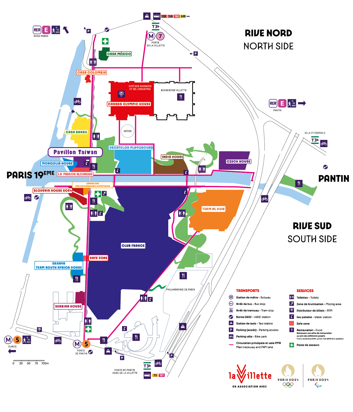 Map - Parc de la Villette
