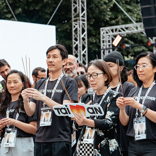 為文化奧運祈福 電子花車概念舞台正式出場 吸國際遊客目光